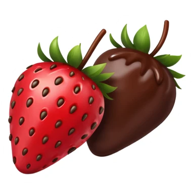 chocolate covered fruit sticker