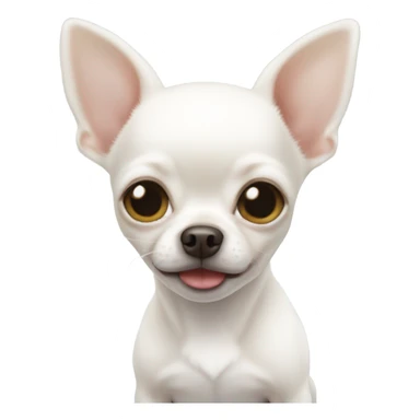 White baby chihuahua sticker