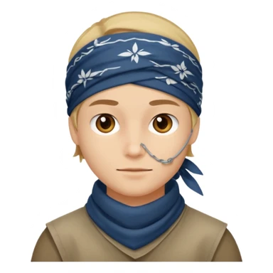 Face bandana sticker