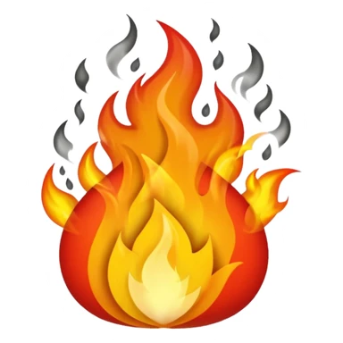 Mor ateş emojisi sticker