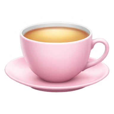 pastel pink tea cup that says “The Big Deal” sticker