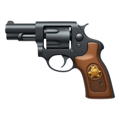 Con una gora de lado con una pistola sticker