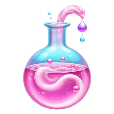 super realistic pink potion sticker