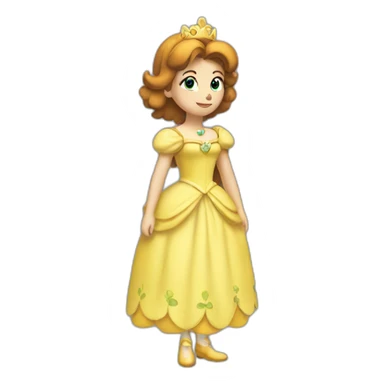 Princess daisy standing  sticker