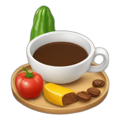 Chile, azúcar y café sticker