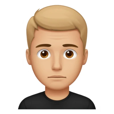 young tired man after training in black t-shirt sticker