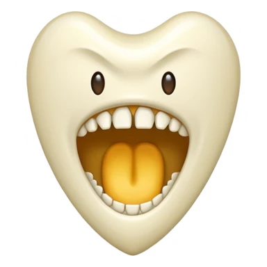 Sharp fang tooth only sticker