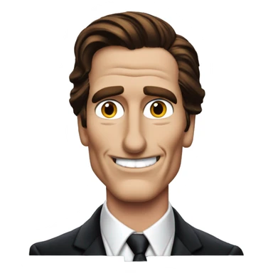 Patrick Bateman Christian bale Donald Duck Disney sticker