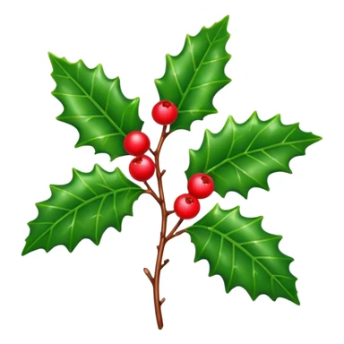 holly plant sticker