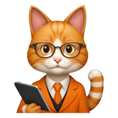 teacher cat tech smart appearance  sticker