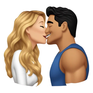 Mario Lopez kissing Blake lively sticker