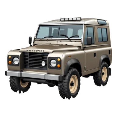 Grey-brown Land Rover D4 sticker