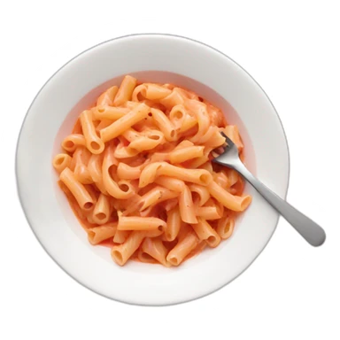 Eating pink sauce pasta sticker