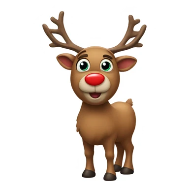 Red Nosed Reindeer sticker