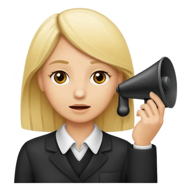 blonde referre calling time out sticker