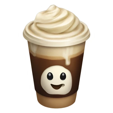 Ice vanilla coffee sticker