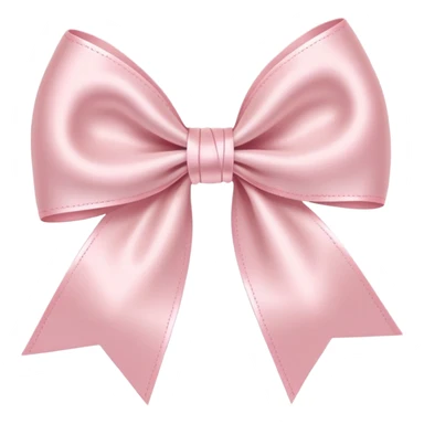 light pink bow on light pink bow sticker