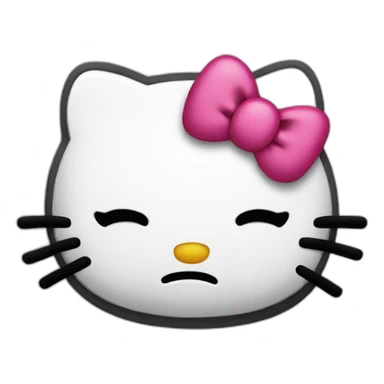 hello kitty sad sticker