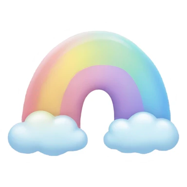 pastel rainbow  sticker