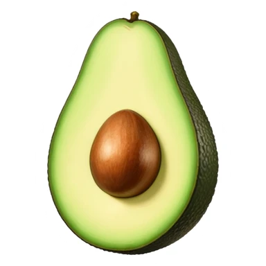 whole uncut avocado exterior skin sticker