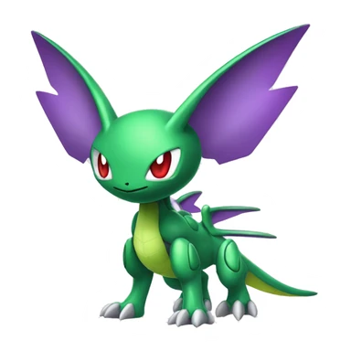 Cool Edgy Chibi Legendary Shiny Fakemon-Pokémon-Genesect-Flygon With Full Body Detailed High Quality sticker