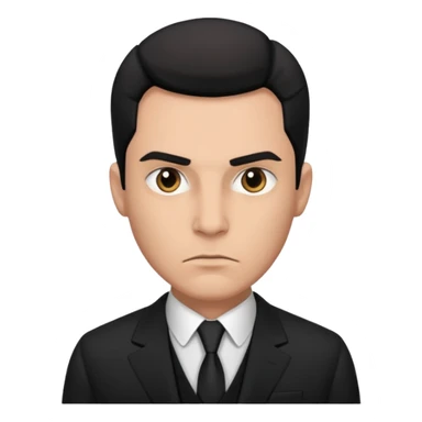 men in suit like mobsters sticker