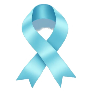Pastel blue ribbon sticker