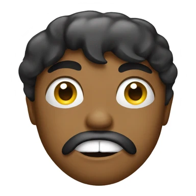 Cool emoji with kiss face  sticker