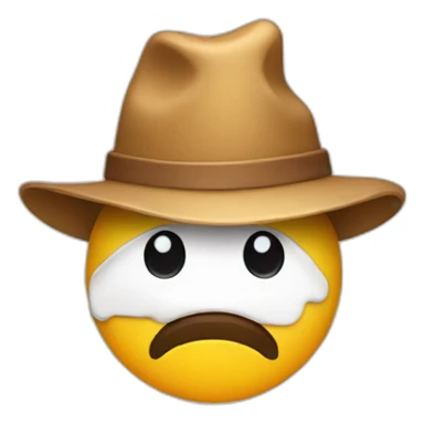 mountain with a hat sticker