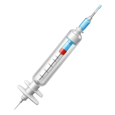 syringe white sticker
