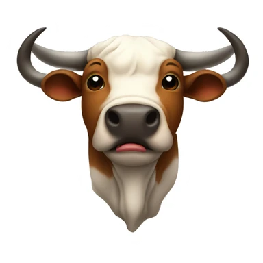 Bull with a fever  sticker