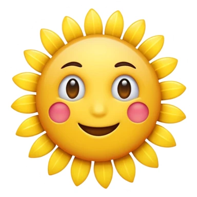 generar un sol natural, sin carita feliz, que se asemeje a un sol normal sticker