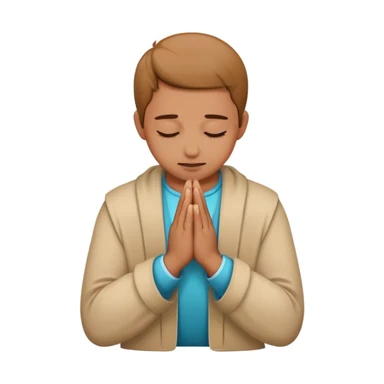 combine these two emojis and generate a image 🙇🏻🙏🏻 sticker