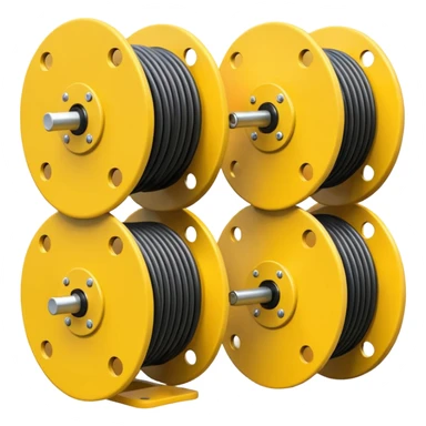 concert Cable reels yellow sticker