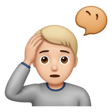 scratching head emoji sticker