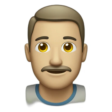 hombre con dinero de ojos sticker