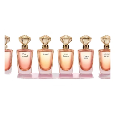 Luxury perfume collection on vanity  sticker