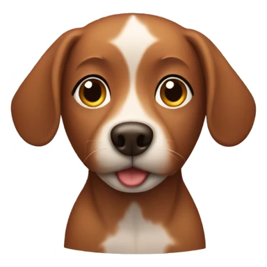 Bathing small brown dog sticker