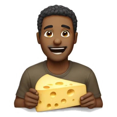 Man that loves cheese sticker