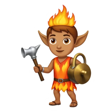 Person carrying fire in a horn the way people used to sticker