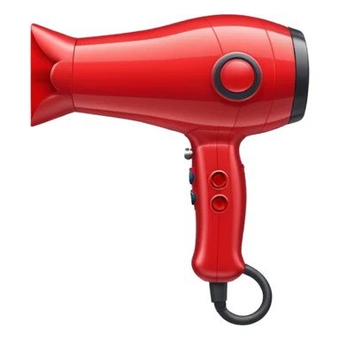 red hairdryer sticker