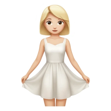 blonde girl in a graceful pose posing for the camera sticker