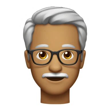 HOMEM 54 ANOS CABELOS CASTANHOS CURTOS, BARBA BEM FEITA OCULOS DE GRAU sticker