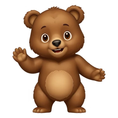 animate bear sticker