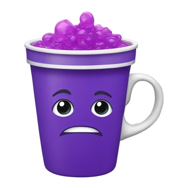 cup with purple liquid and jolly ranches inside sticker