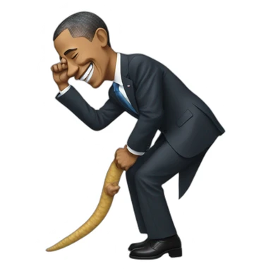 Obama doing the worm sticker