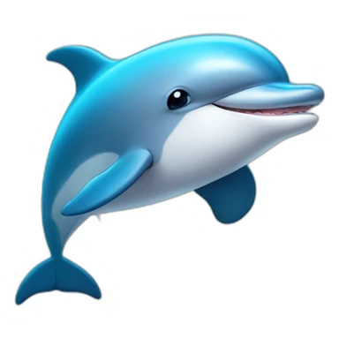 Face Cute little Smiling Dolphin sticker