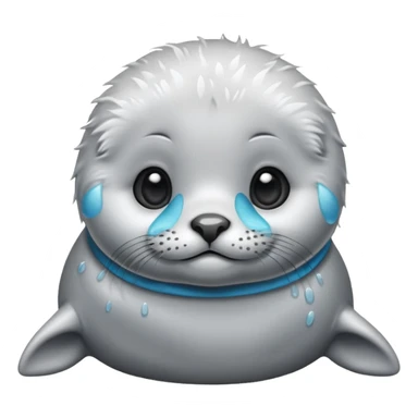 Cute baby seal sticker