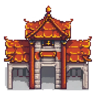 chinese temple sticker