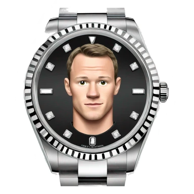 Jonathan Toews as a Rolex watch sticker